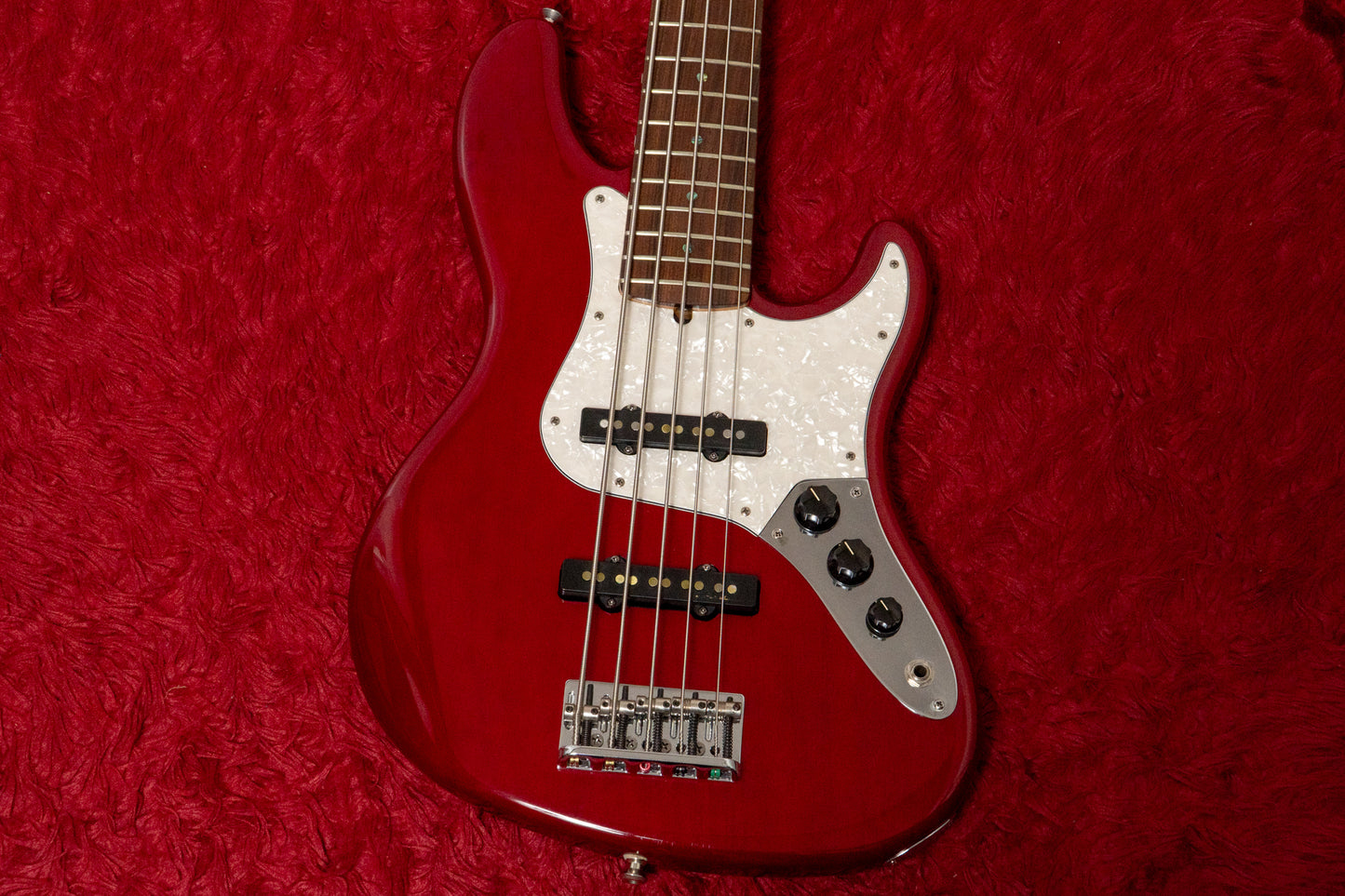 【used】Fender / American deluxe Jazz Bass V Red passive mod. 1998 4.445kg #DN805295【GIB Yokohama】