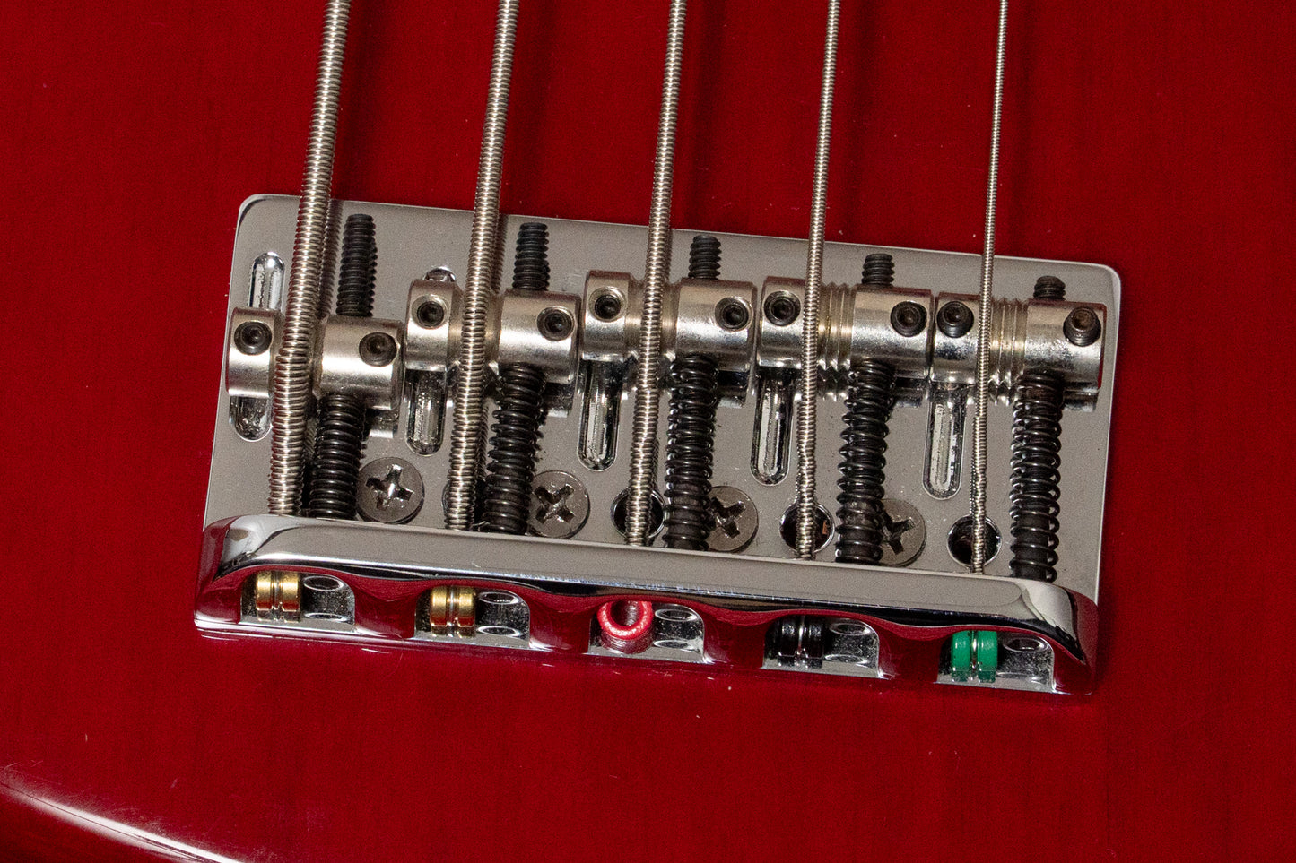 【used】Fender / American deluxe Jazz Bass V Red passive mod. 1998 4.445kg #DN805295【GIB Yokohama】