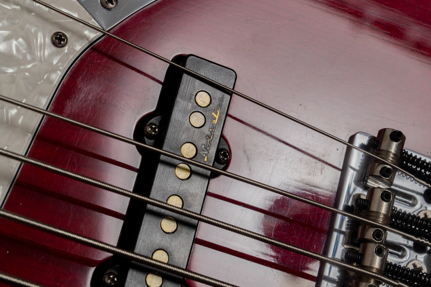 【used】Fender / American deluxe Jazz Bass V Red passive mod. 1998 4.445kg #DN805295【GIB Yokohama】