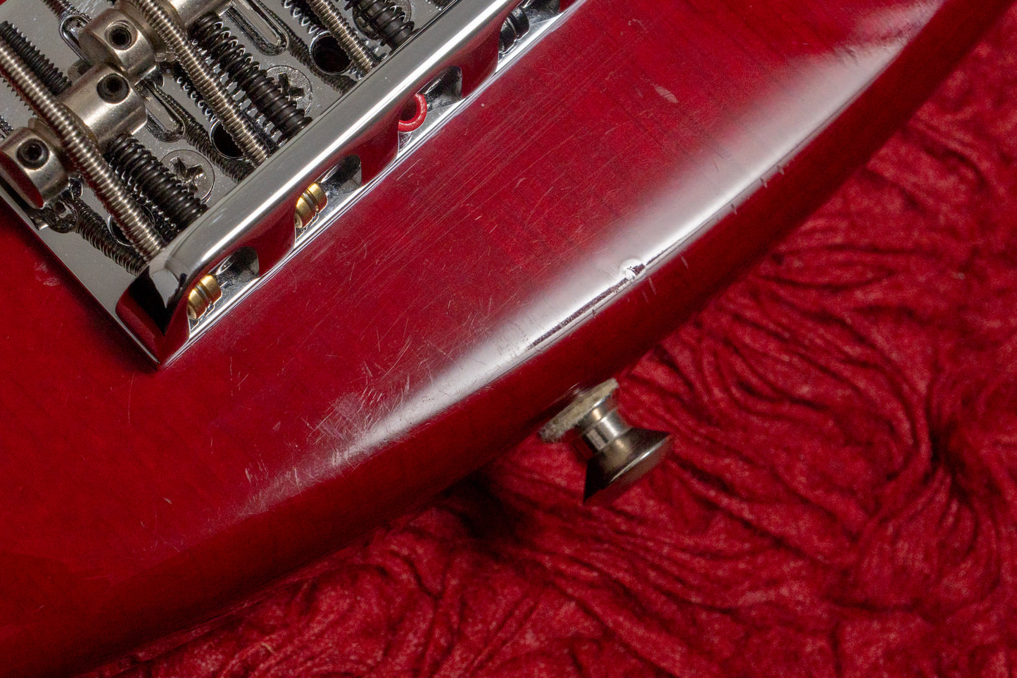 【used】Fender / American deluxe Jazz Bass V Red passive mod. 1998 4.445kg #DN805295【GIB Yokohama】