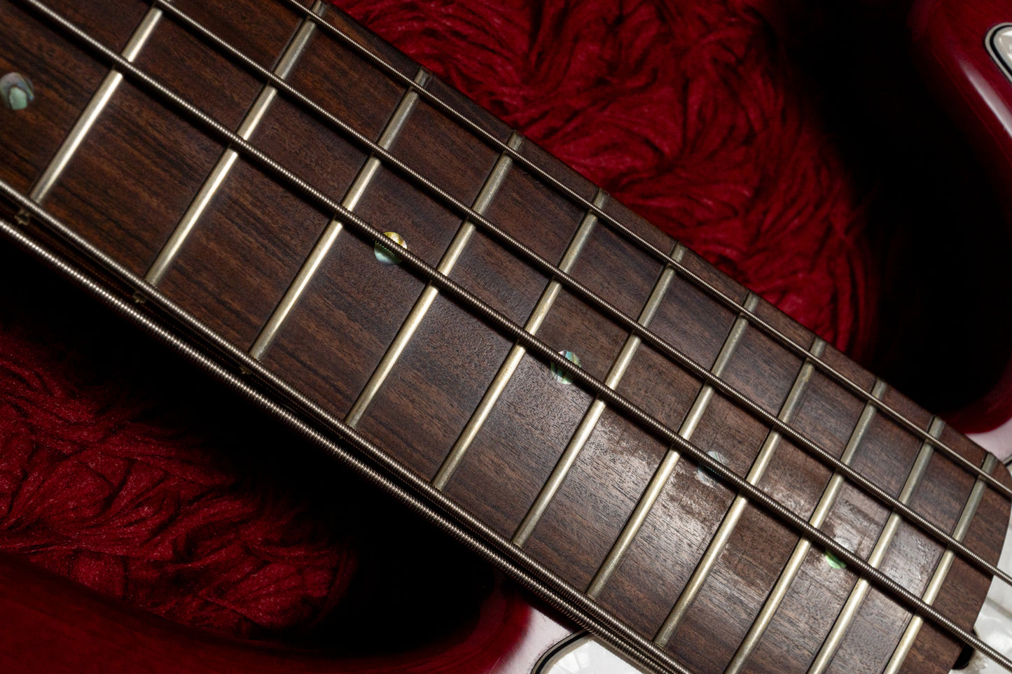 【used】Fender / American deluxe Jazz Bass V Red passive mod. 1998 4.445kg #DN805295【GIB Yokohama】