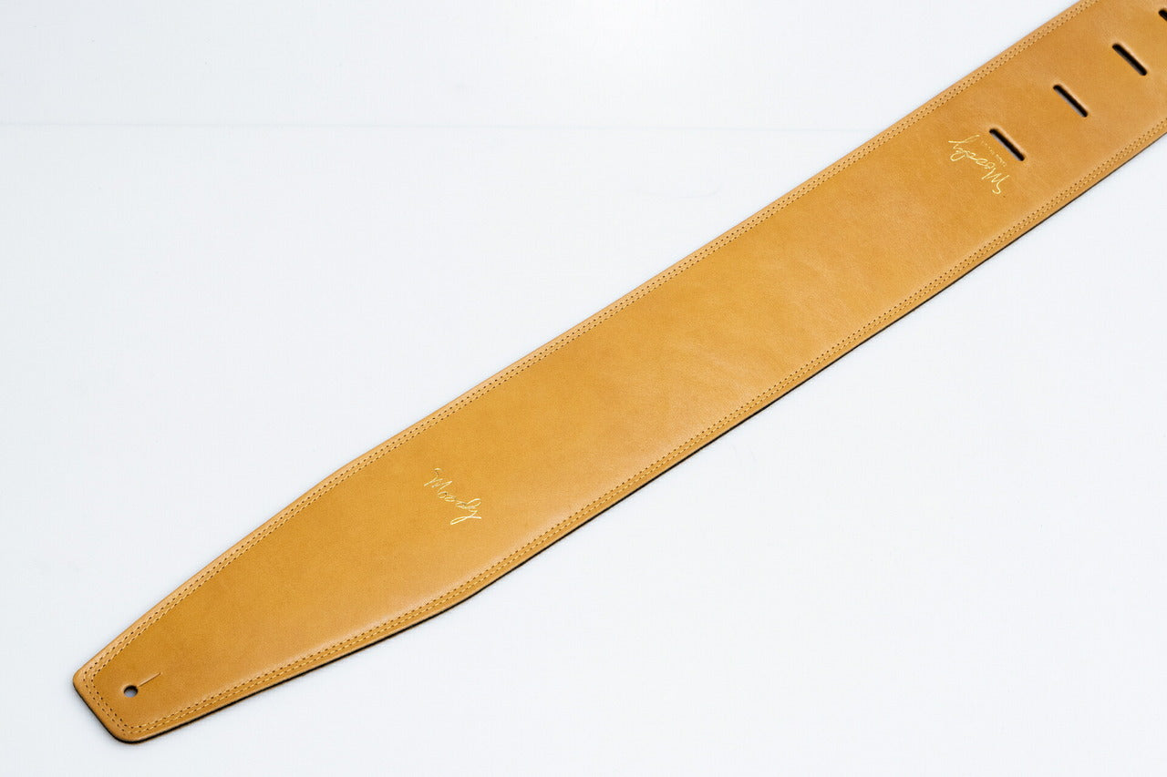 【new】Moody Straps / 4.0 Inch Camel/Tobacco Leather Standard Tail 【GIB Yokohama】
