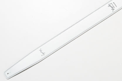 【new】Moody Straps / 2.5 Inch White/Black  Leather Long Tail【GIB Yokohama】