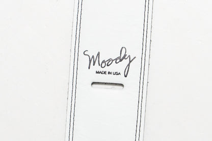 【new】Moody Straps / 2.5 Inch White/Black  Leather Long Tail【GIB Yokohama】