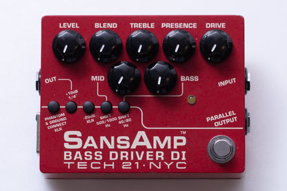 【used】TECH21 / SANSAMP BASS DRIVER DI V2 Vermilion【GIB Yokohama】