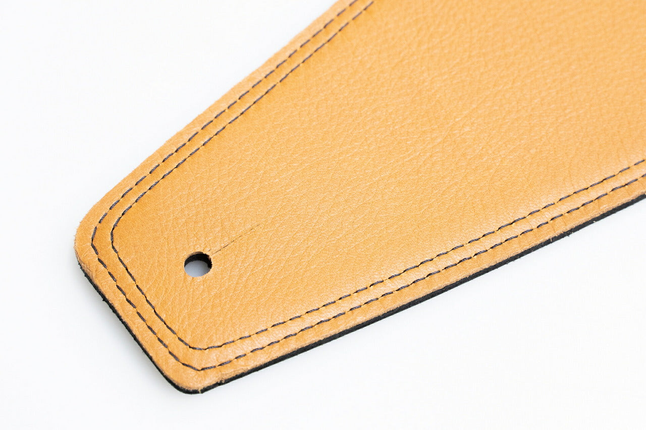 【new】Moody Straps / 4.0 Inch Black/Tobacco Leather Standard Tail 【GIB Yokohama】