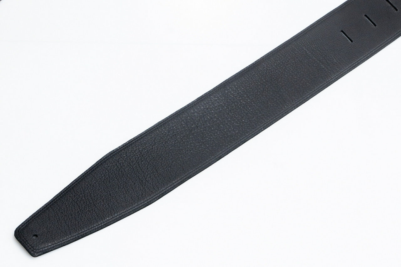 【new】Moody Straps / 4.0 Inch Black/Black Leather Standard Tail 【GIB Yokohama】