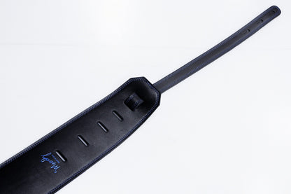 【new】Moody Straps / 4.0 Inch Black/Blue Suede Standard Tail 【GIB Yokohama】