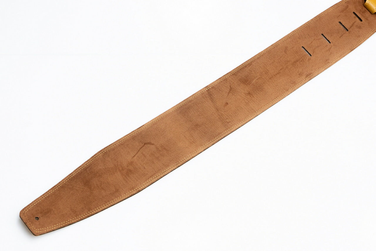 【new】Moody Straps / 4.0 Inch Camel/Tobacco Suede Standard Tail 【GIB Yokohama】