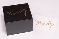 【new】Moody Straps / 2.5 Inch Black/Cream Leather Long Tail【GIB Yokohama】