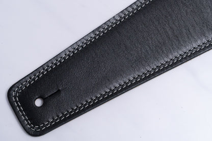 【new】Moody Straps / 2.5 Inch Black/Cream Leather Long Tail【GIB Yokohama】