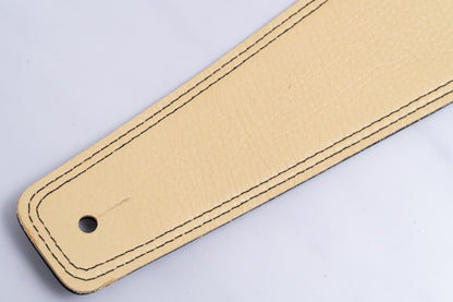 【new】Moody Straps / 2.5 Inch Black/Cream Leather Long Tail【GIB Yokohama】