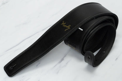 【new】Moody Straps / 2.5 Inch  Black / Black  Leather Long Tail【GIB Yokohama】