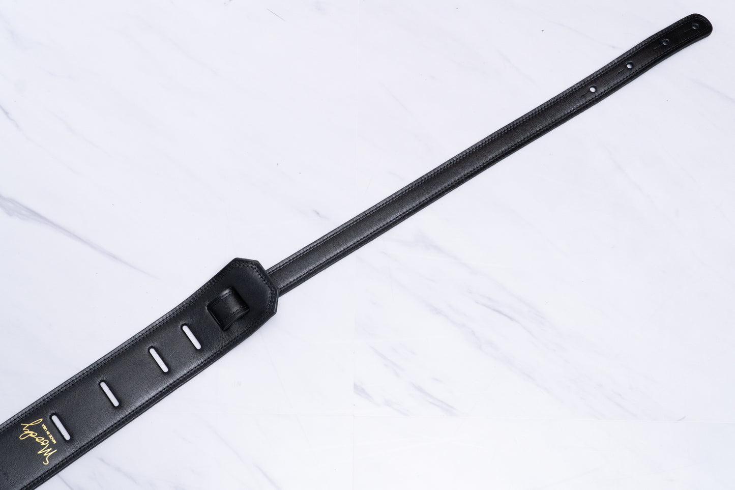 【new】Moody Straps / 2.5 Inch  Black / Black  Leather Long Tail【GIB Yokohama】