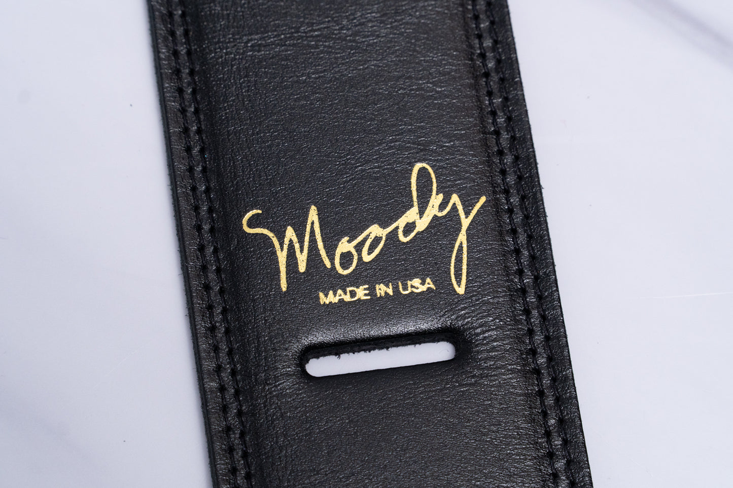 【new】Moody Straps / 2.5 Inch  Black / Black  Leather Long Tail【GIB Yokohama】