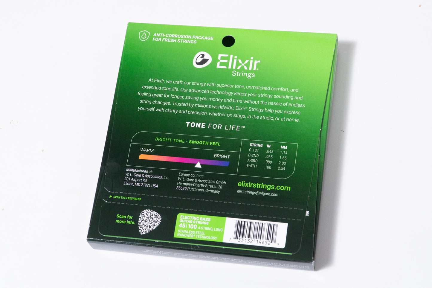 【new】Elixir / NANOWEB Light / Long Scale / Stainless / 4st Bass / #14652 / 045-100【GIB Yokohama】