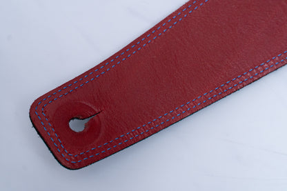 【used】Moody Straps / Leather&Leather2.5"" Standard DISTRESSED SAPPHIRE BLUE / RED【GIB Yokohama】