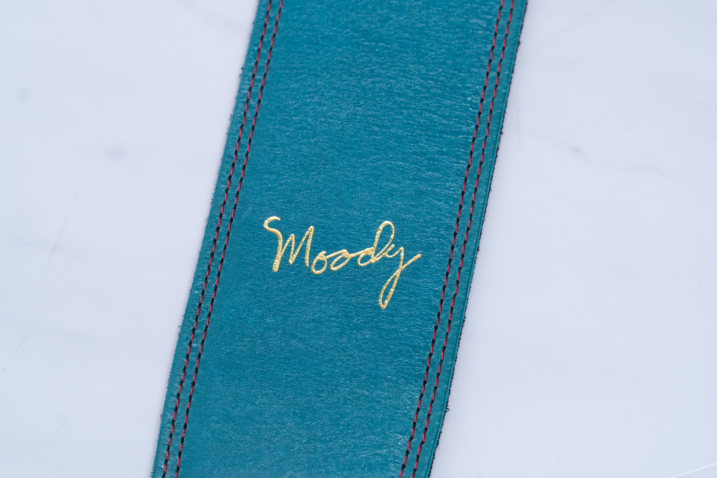 【used】Moody Straps / Leather&Leather2.5"" Standard DISTRESSED SAPPHIRE BLUE / RED【GIB Yokohama】