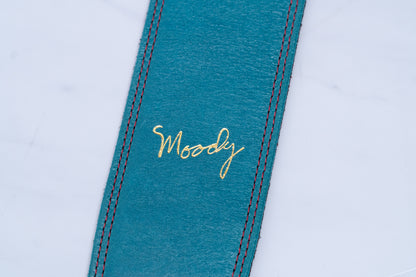 【used】Moody Straps / Leather&Leather2.5"" Standard DISTRESSED SAPPHIRE BLUE / RED【GIB Yokohama】