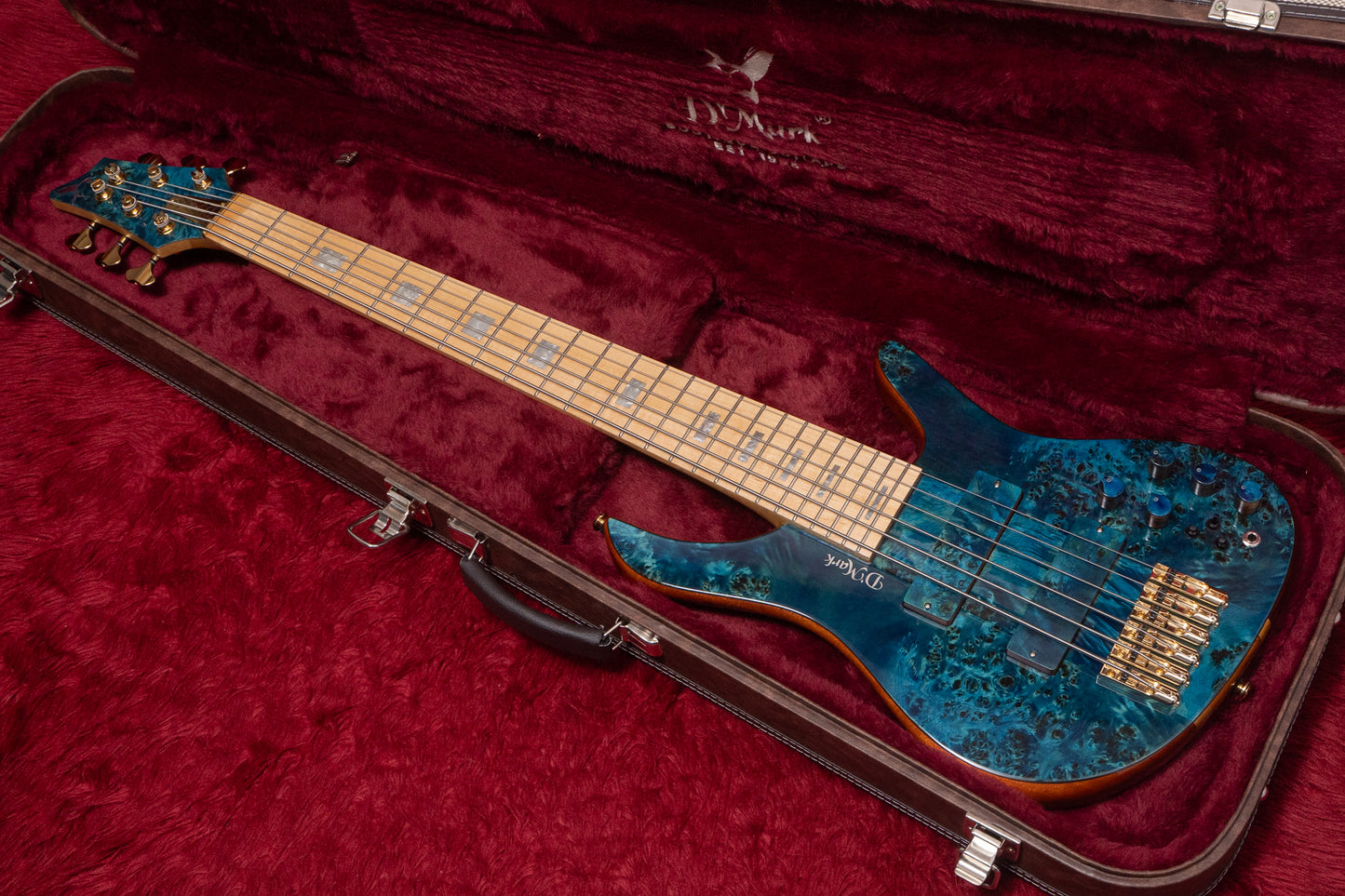 【new】D'mark Guitars / ALPHA 6 Special Reserve Series Blue Pioppo with LEDs 4.360kg #25B0020【GIB Yokohama】