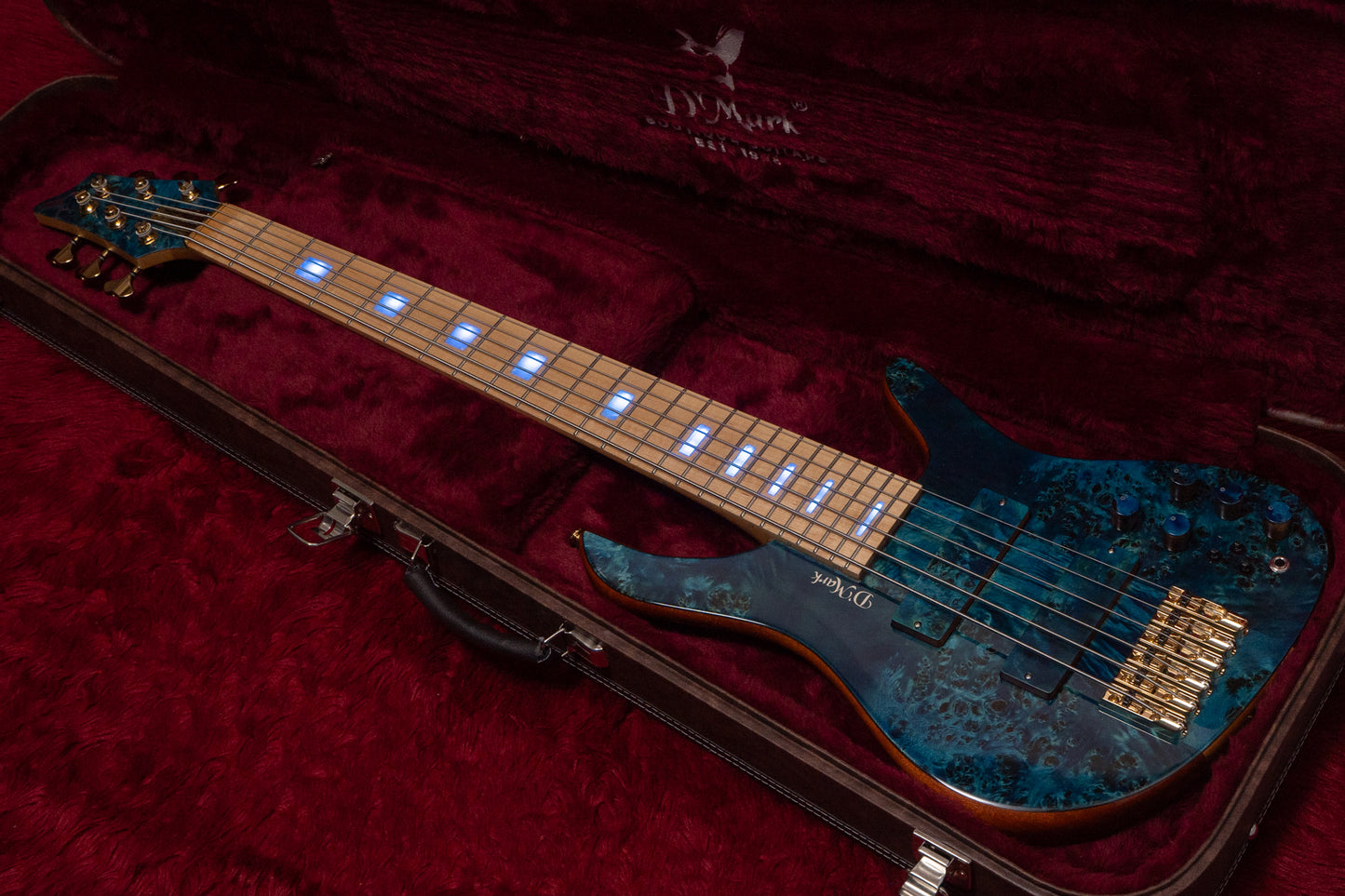 【new】D'mark Guitars / ALPHA 6 Special Reserve Series Blue Pioppo with LEDs 4.360kg #25B0020【GIB Yokohama】