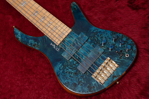 【new】D'mark Guitars / ALPHA 6 Special Reserve Series Blue Pioppo with LEDs 4.360kg #25B0020【GIB Yokohama】