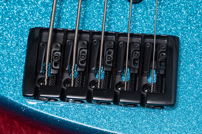 【new】D'mark Guitars / JbX7 5 Master Series BLUE FLAKE 4.510kg #24K0003【GIB Yokohama】