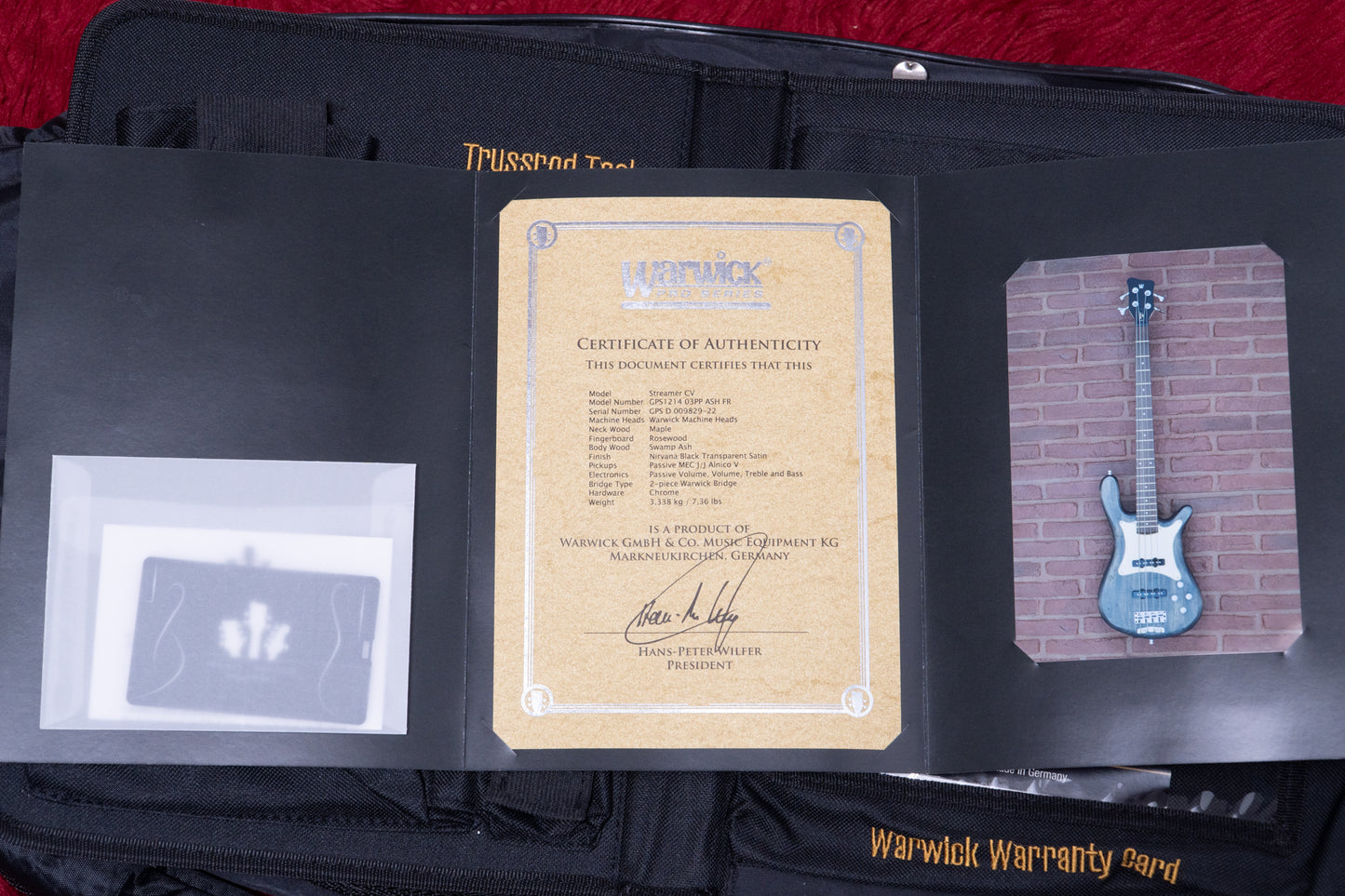 【used】Warwick / Pro Series Streamer CV 4 Nirvana Black Transparent Satin 2022 3.375kg #D009829-22【GIB Yokohama】