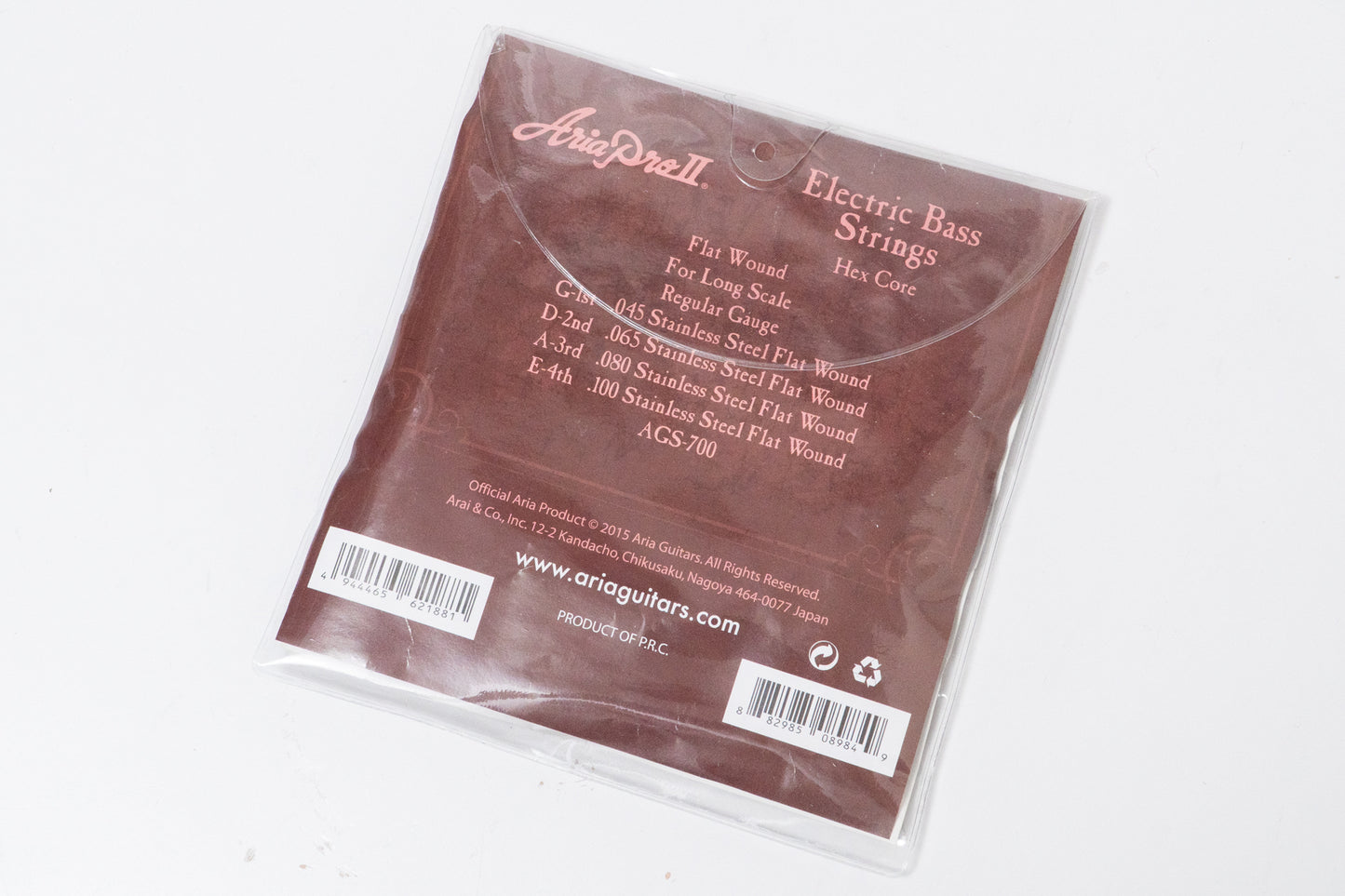 【new】Ariapro II / AGS-700 Bass Strings 45-100 -Flat Wound,Stainless, Long Scale-【GIB Yokohama】