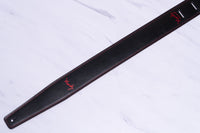 【new】Moody Straps / 2.5 Inch Black/Red Suede Standard Tail【GIB Yokohama】