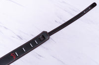 【new】Moody Straps / 2.5 Inch Black/Red Suede Standard Tail【GIB Yokohama】