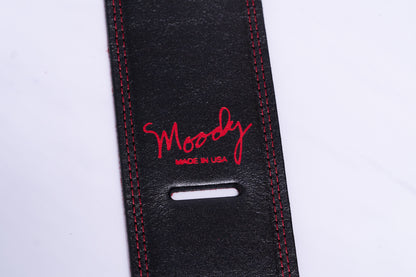 【new】Moody Straps / 2.5 Inch Black/Red Suede Standard Tail【GIB Yokohama】