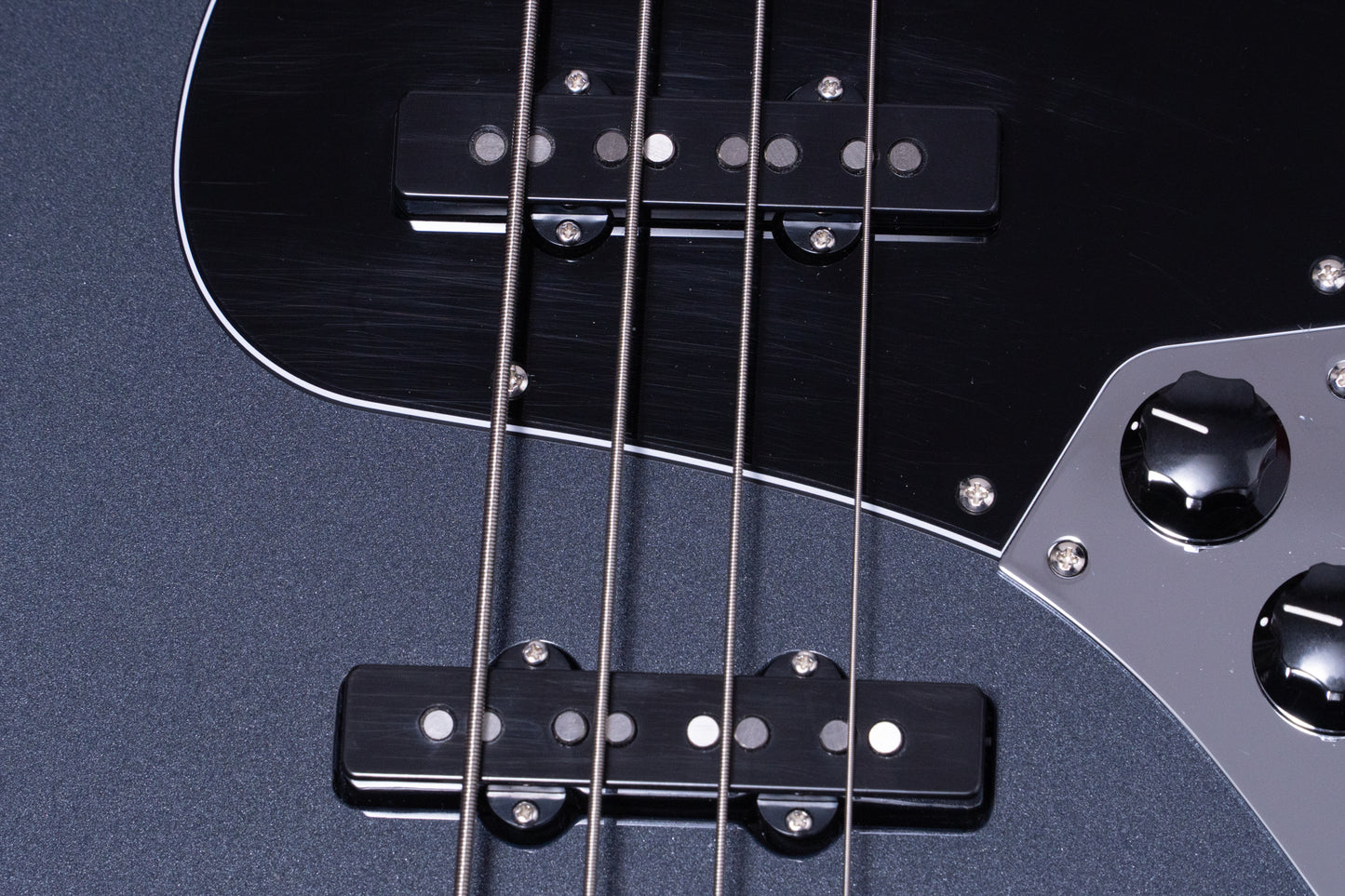 【used】Fender / FSR Collection Hybrid II Jazz Bass Charcoal Frost Metallic with Matching Head  2024 3.915kg #JD24029409【GIB Yokohama】