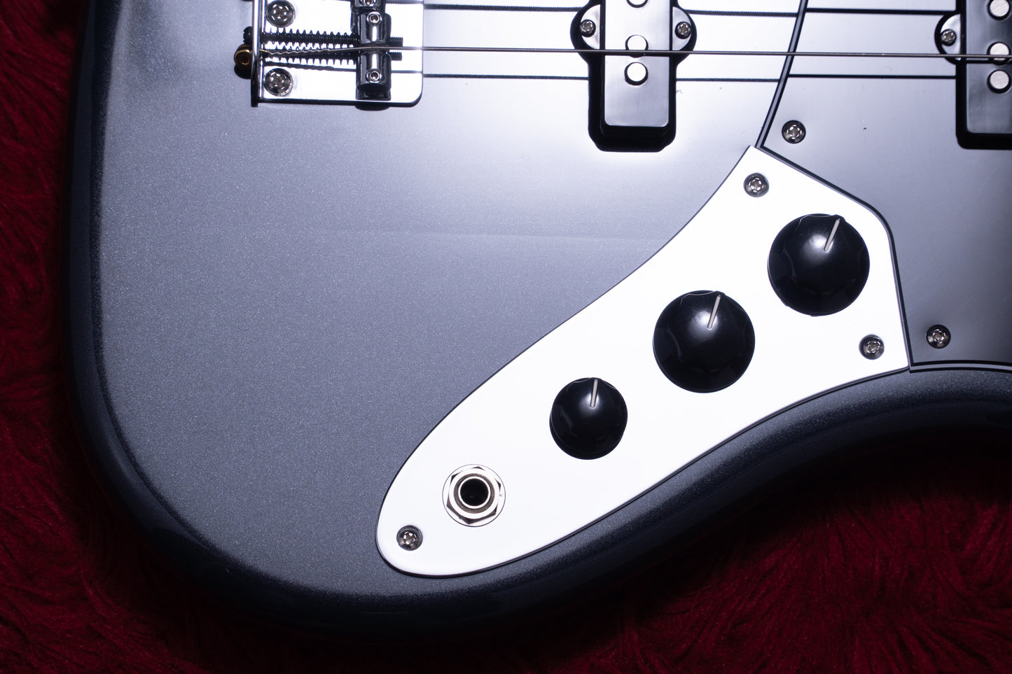 【used】Fender / FSR Collection Hybrid II Jazz Bass Charcoal Frost Metallic with Matching Head  2024 3.915kg #JD24029409【GIB Yokohama】