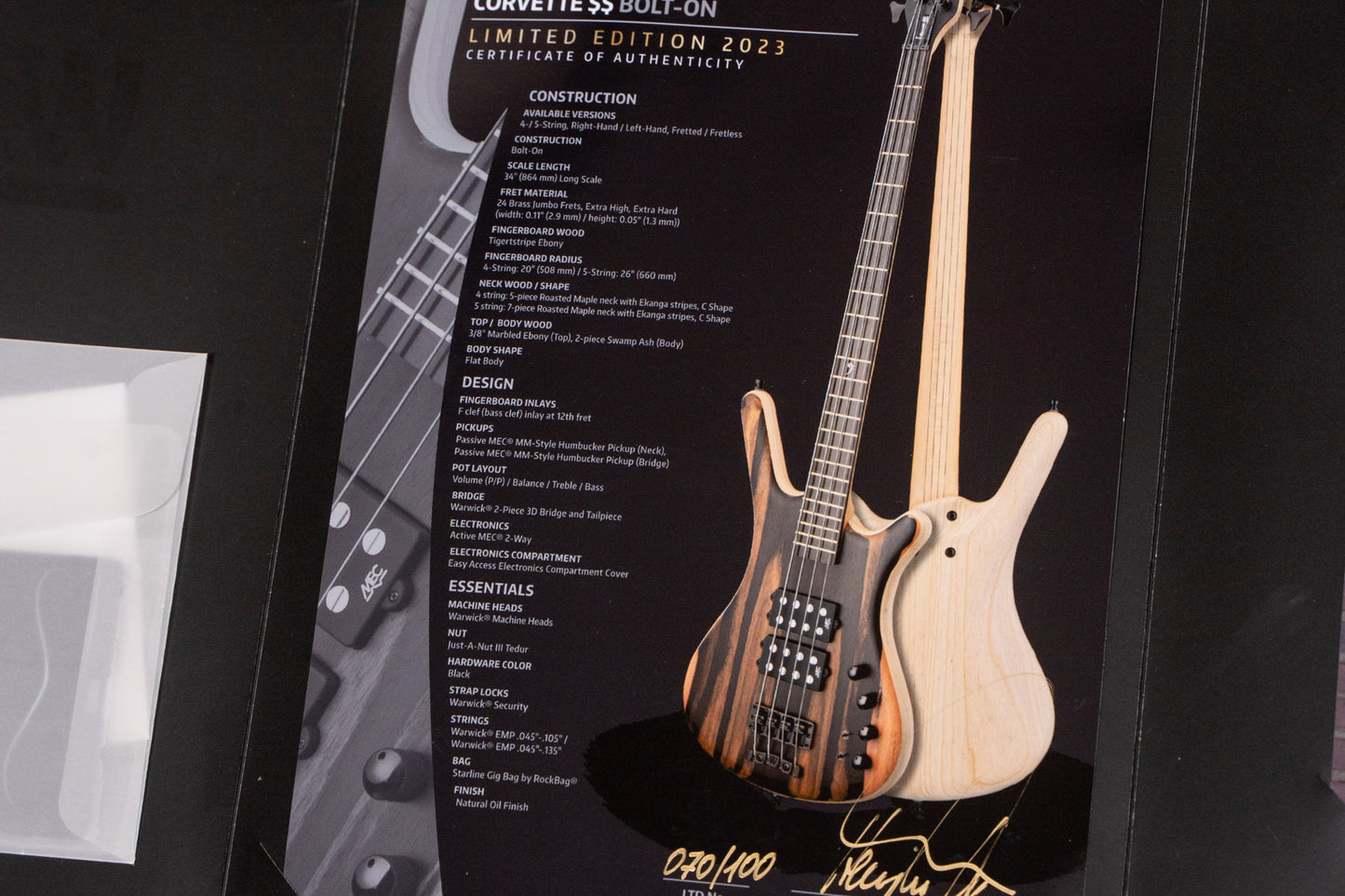 【used】Warwick / Team Build PS Corvette $$ 5 LTD2023 NAT 2023 4.220kg #GPS M 0126654-23【GIB Yokohama】