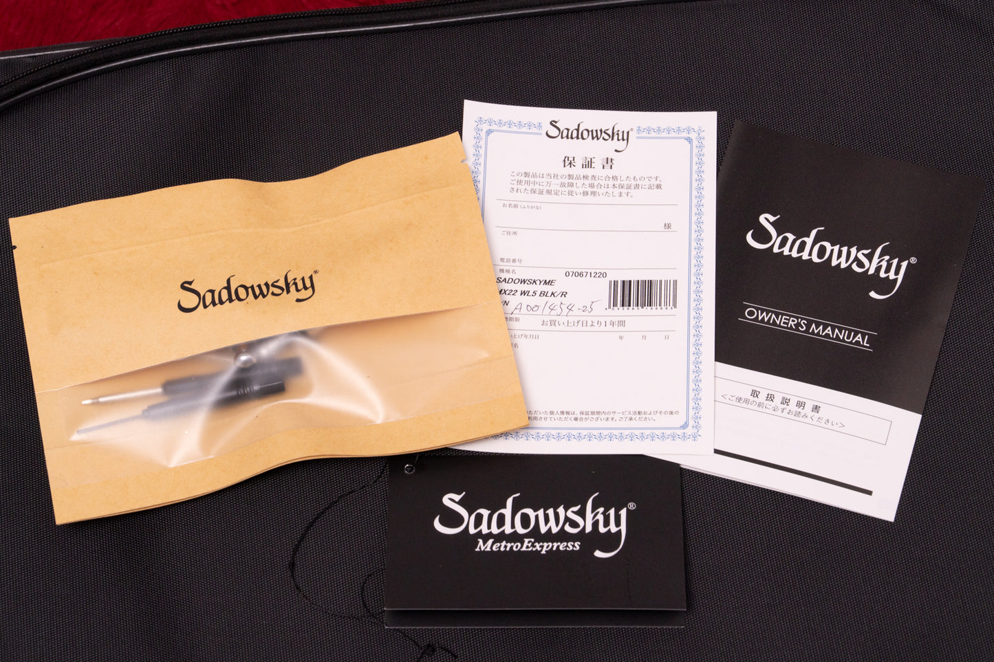 【new】Sadowsky / MX22 WL5 BLK/R 4.26kg #A001454-25【GIB Yokohama】