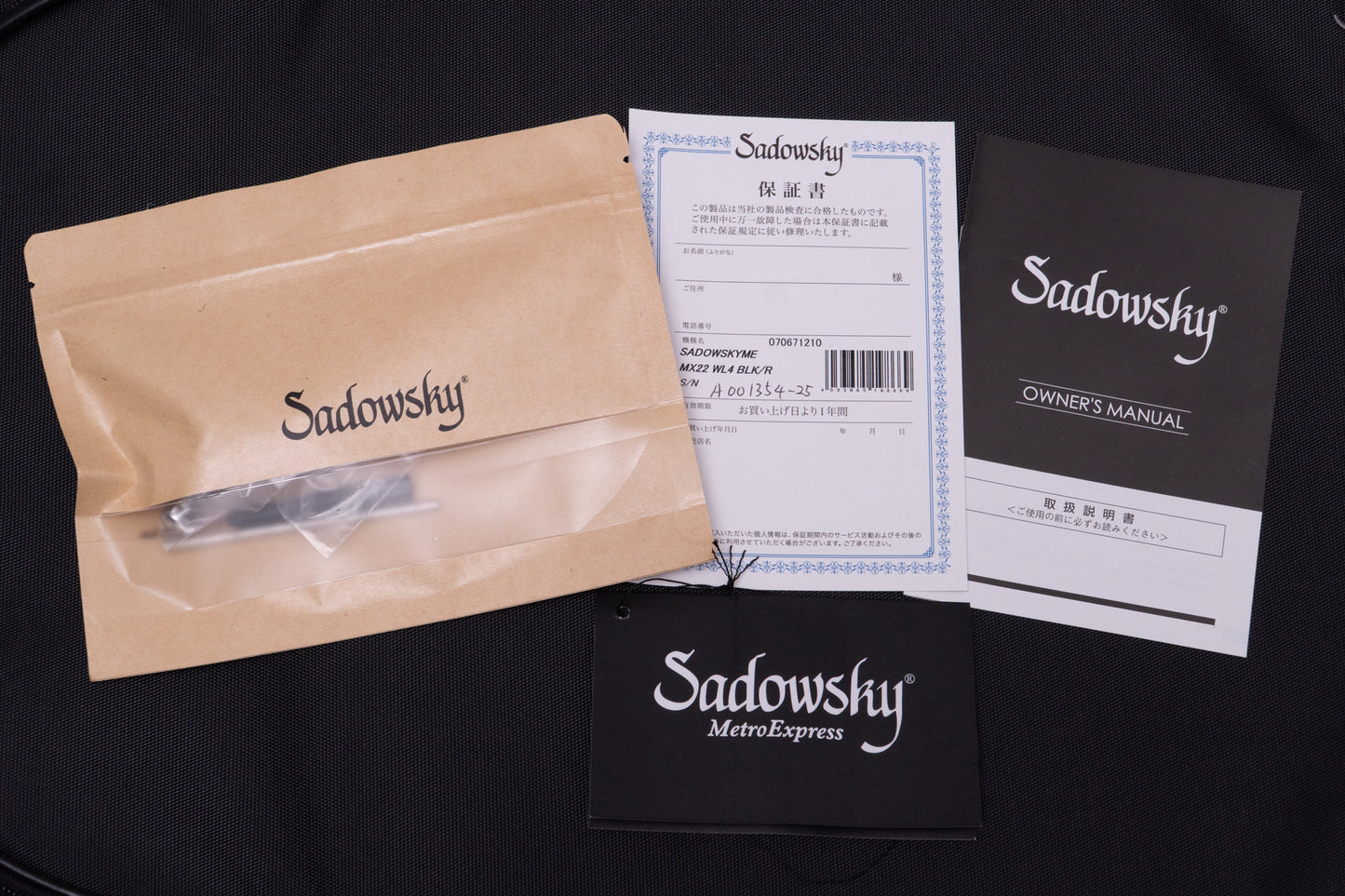 【new】Sadowsky / MX22 WL4 BLK/R 4.03kg #A001354-25【GIB Yokohama】