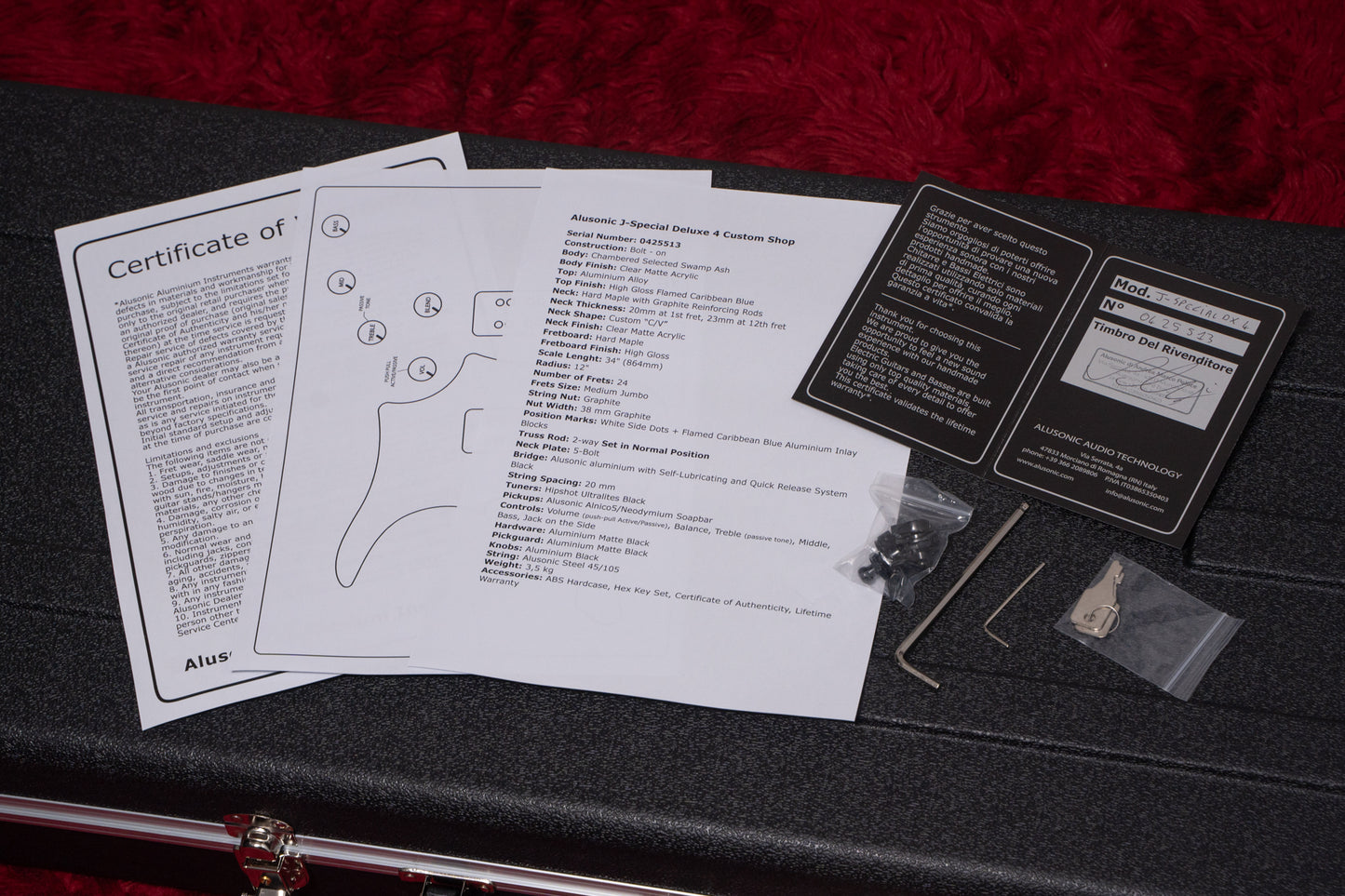 【new】Alusonic / J-Special Deluxe 4 Custom Shop Private Stock Nat/Blue 3.59kg #0425513【GIB Yokohama】