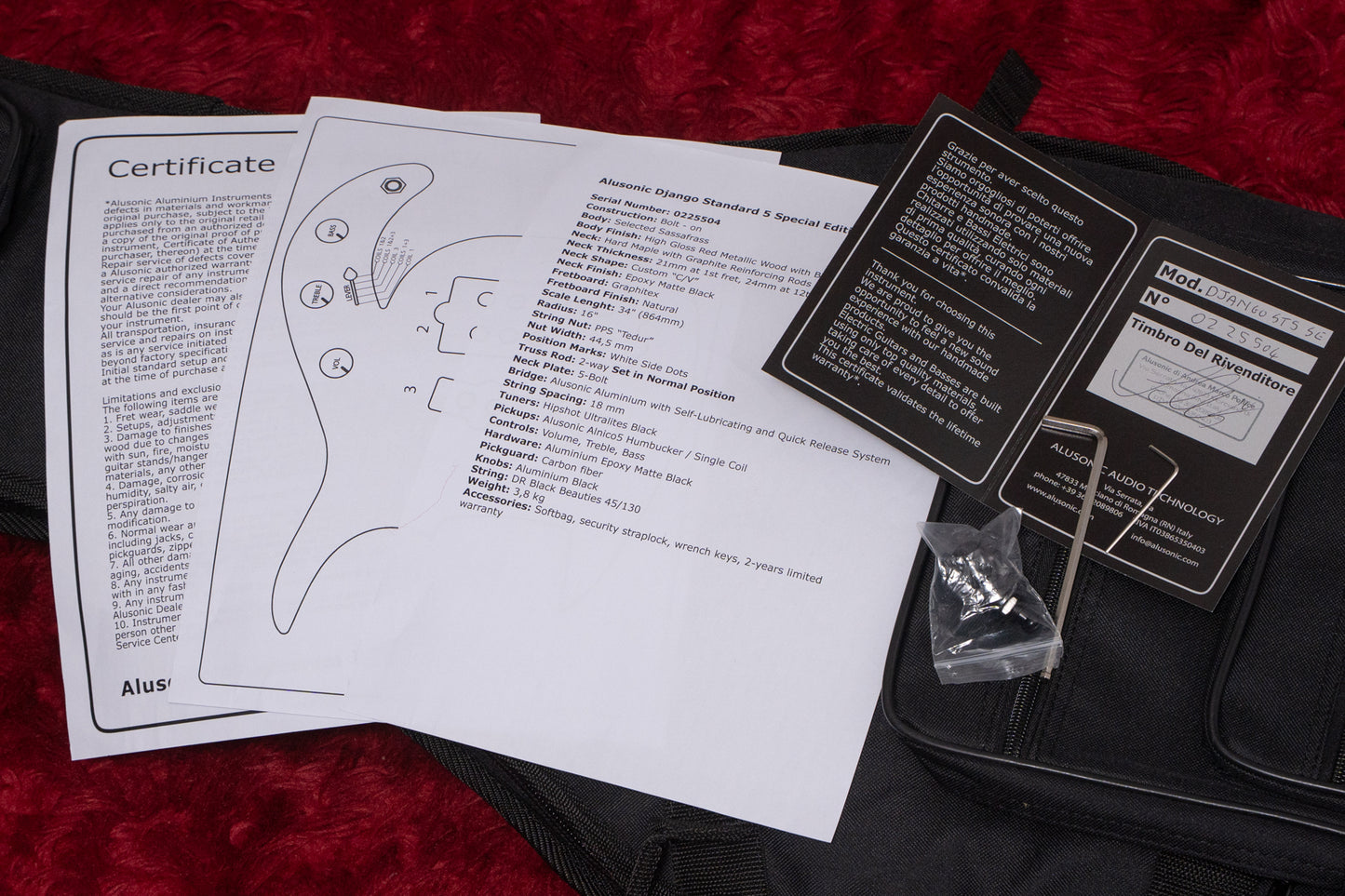 【new】Alusonic / Django Standard 5 Special Edition Red 4.00kg #0225504【GIB Yokohama】