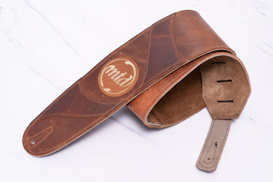 【new】LK Straps / MTD Brown Strap (Gold Logo) 3.7inch【GIB Yokohama】