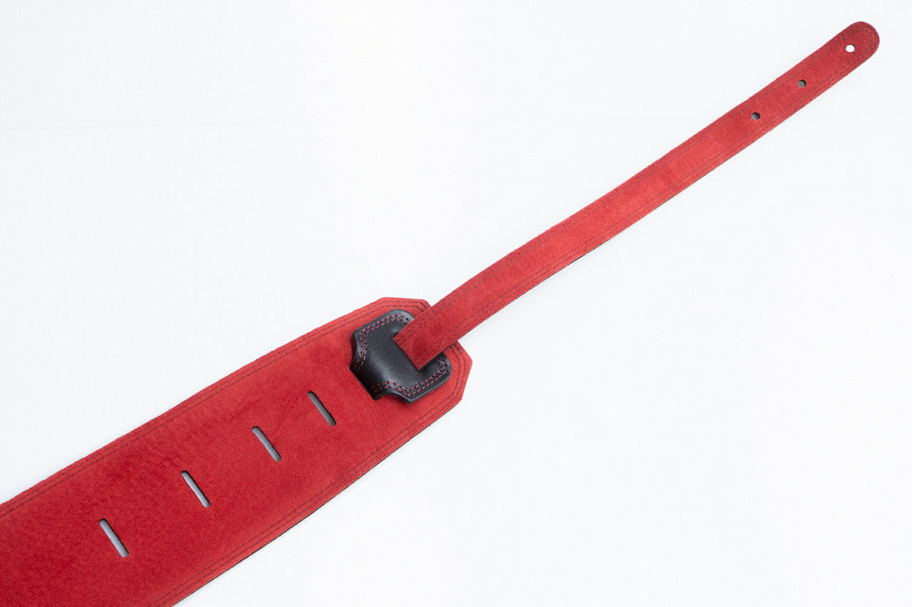 【new】Moody Straps / 4.0 Inch Black/Red Suede Standard Tail【GIB Yokohama】