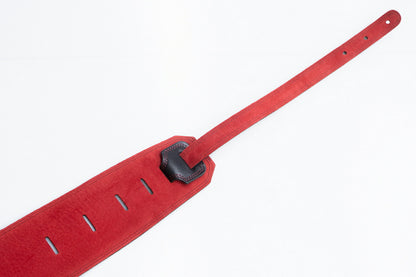 【new】Moody Straps / 4.0 Inch Black/Red Suede Standard Tail【GIB Yokohama】
