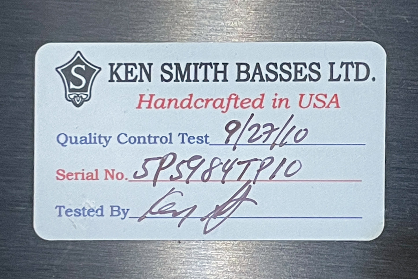 【used】Ken Smith / BSR 5R-TW 2010 4.620kg #5P5984TP10【Consignment】【GIB Yokohama】