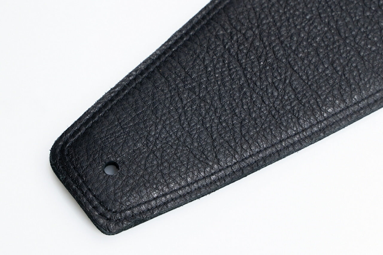 【new】Moody Straps / 4.0 Inch Black/Black Leather Standard Tail 【GIB Yokohama】