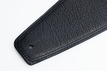 【new】Moody Straps / 4.0 Inch Black/Black Leather Standard Tail 【GIB Yokohama】