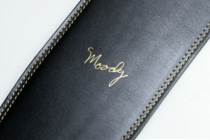 【new】Moody Straps / 4.0 Inch Black/Tobacco Leather Long Tail 【GIB Yokohama】