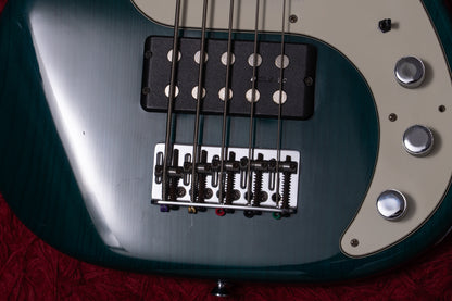 【used】Fender / American Deluxe Precision Bass V Transparent Teal 2000 2000 4.515kg #Z0054549【GIB Yokohama】