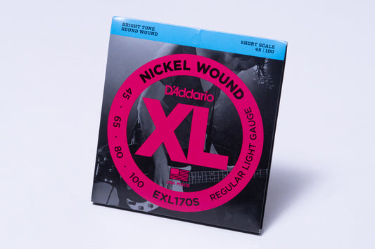 【new】D'addario / EXL170S Nickel Wound Bass Light 45-100 Short【GIB Yokohama】