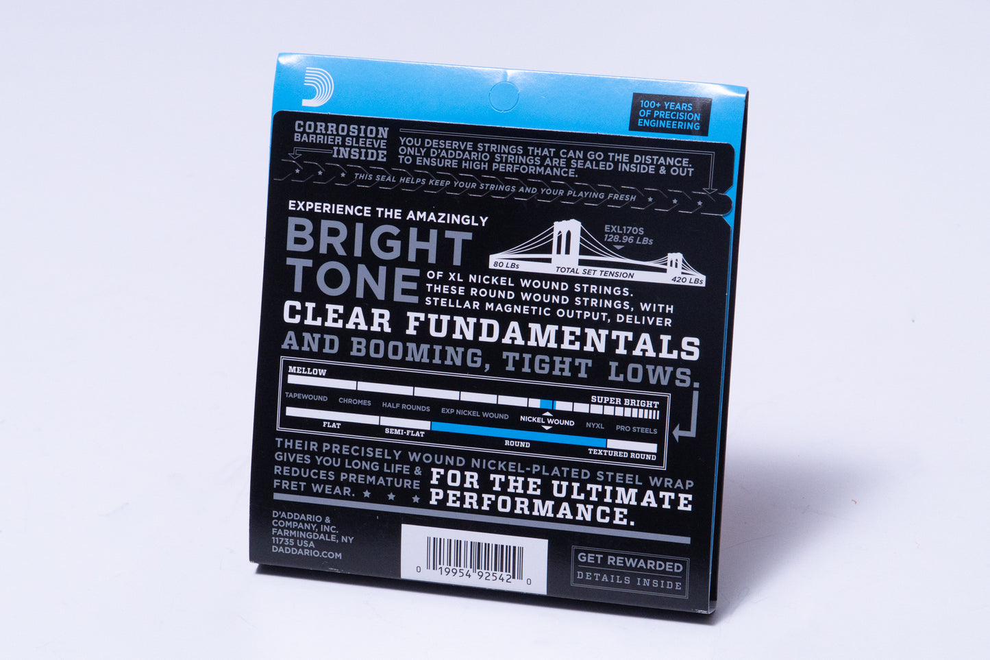 【new】D'addario / EXL170S Nickel Wound Bass Light 45-100 Short【GIB Yokohama】