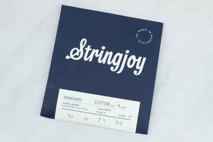 【new】Stringjoy / JBNF4MD 4st E.Bass Fanned Fret Medium (Nickel) .050/.070/.085/.105【横浜店】